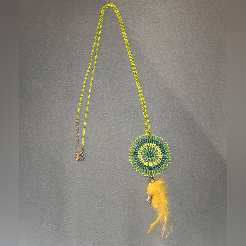 3/$10 Beaded Feather Necklace